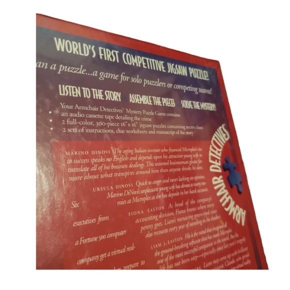 Decipher Inc. Armchair Detectives Mystery Puzzle Game Jigsaw Brand New NWT - Picture 7 of 11